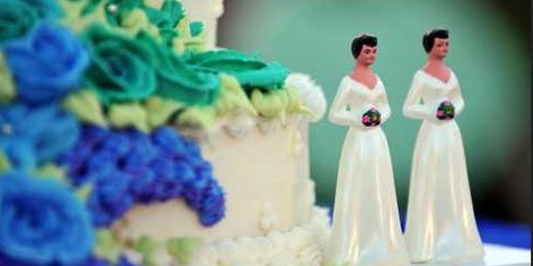 Lesbian wedding cake
