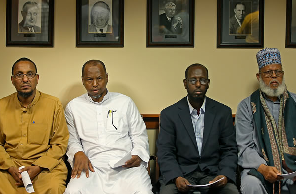 Somali refugees get ready to meet with city officials in Minneapolis, Minnesota, in 2014