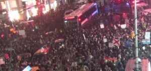 Anti-Trump protest in New York on Dec. 9