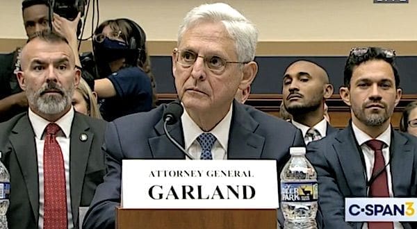 U.S. Attorney General Merrick Garland testifies before the House Judiciary Committee on Wednesday, Sept. 20, 2023. (Video screenshot)