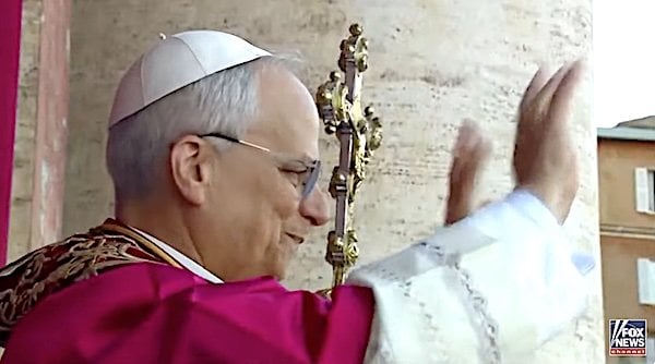 Pope Leo XIV makes his first appearance on Thursday, May 8, 2025 (Video screenshot)