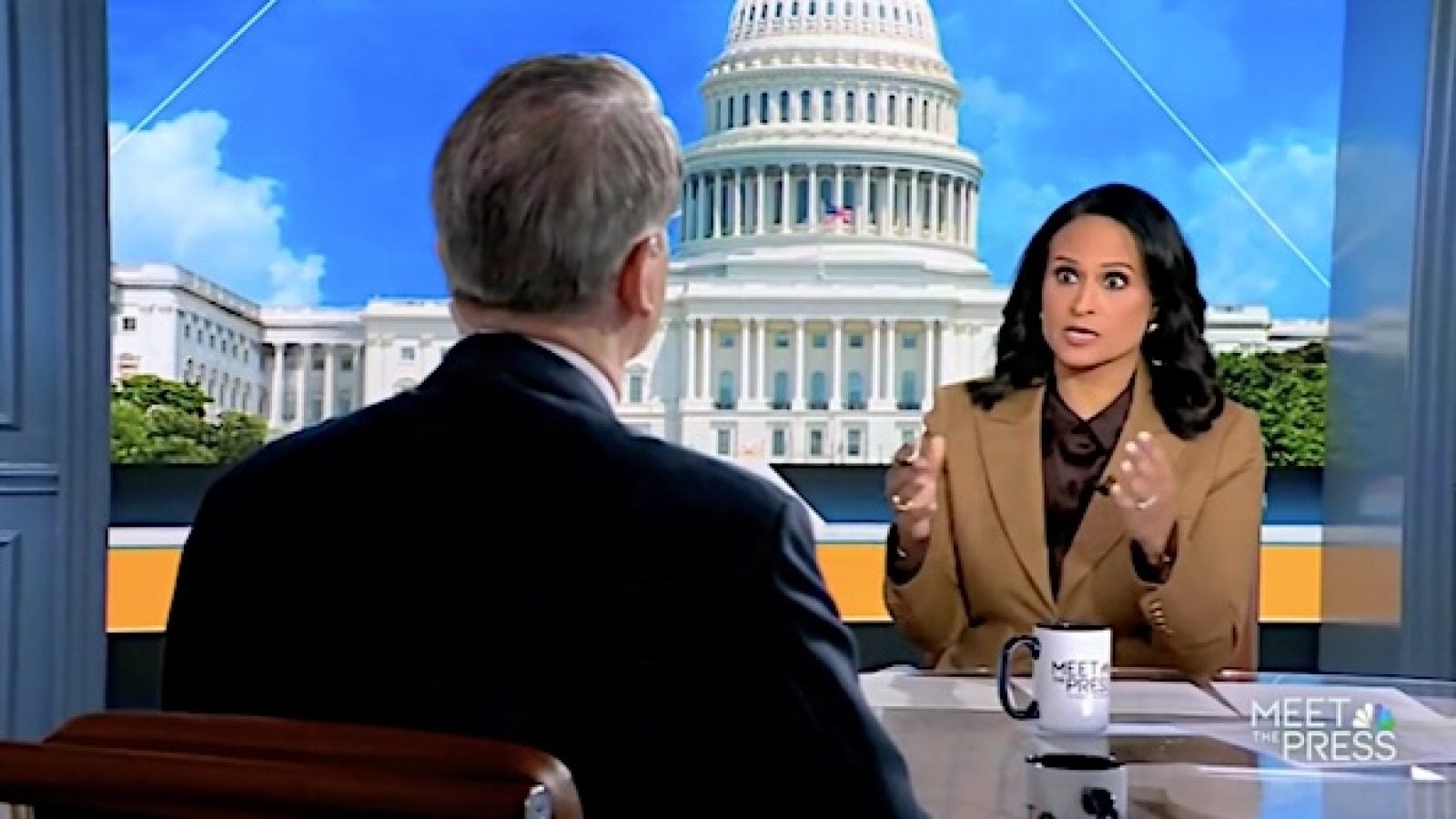 NBC's Kristen Welker interviews U.S. Treasury Secretary Scott Bessent on Sunday, Jan. 18, 2026 (Video screenshot)