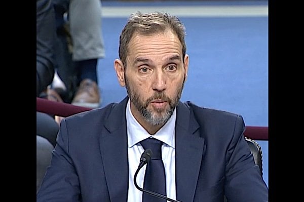 Jack Smith testifies before Congress on Tuesday, Sept. 29, 2026 (Video screenshot)