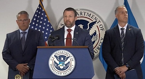 U.S. Secretary of Homeland Security Markwayne Mulllin (Video screenshot)