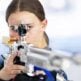 U.S. Air Force Academy cadet Lily Wytko aims a rifle during practice in Colorado Springs, Colorado, Thursday, Nov. 13, 2025. (U.S. Air Force photo by Ray Bahner)